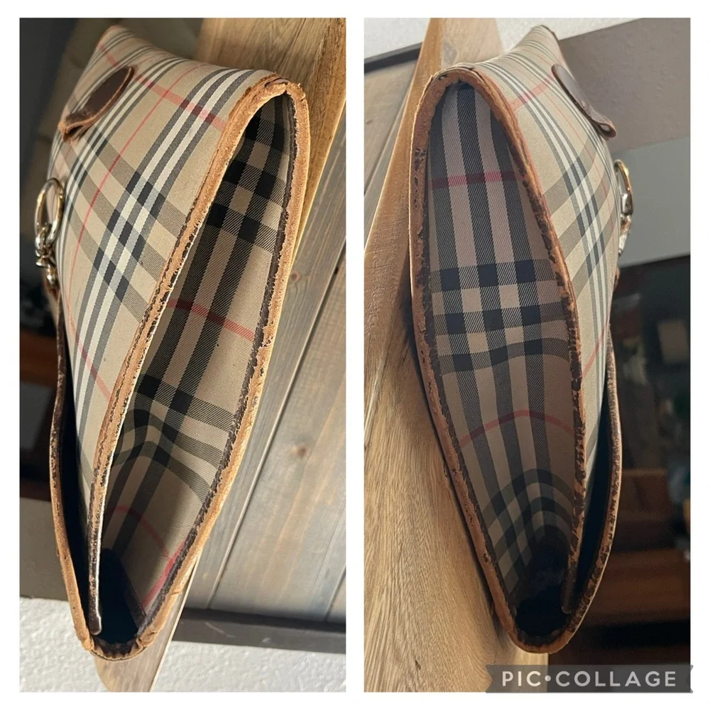 Authentic Burberry Vintage Nova Document Unisex Case